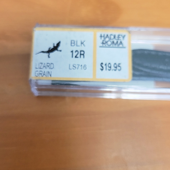 Hadley Roma Black Leather Watch Replacement Band - Picture 2 of 5